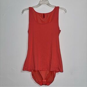 SPANX Coral Cotton Blend Tank Bodysuit XL